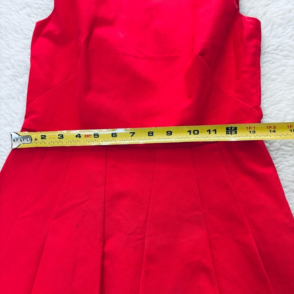 RED Valentino RN# 43835 Red Pleated Dress size EU 38 US XS-S - Picture 7 of 15